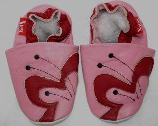 Soft Sole Leather Baby Girl's Crib Shoes Size 4 5 6 7 8