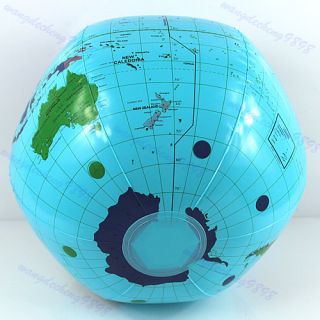 Inflatable World Globes Teacher Aid Educational Earth Map Atlas Beach Ball Toy