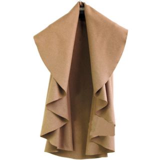 New Women Fashion Sleeveless Cape Cloak Coat Wool Blend Loose Poncho Cardigan