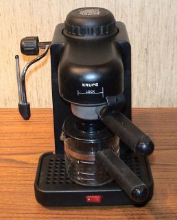 Krups Black Espresso Mini Model 963 A 963 Cappuccino Coffee Complete