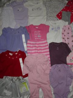 Huge Lot Baby Girls Clothes All Size Newborn Carter'S