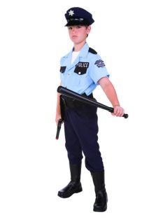 Police Policeman Cop Child Boy Costumes Patrol Security Guard Kids Outfit 90265