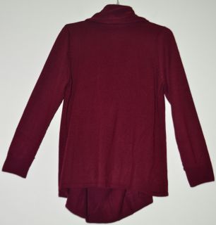 262 5 Women's Large Cowl Neck Sweater Burgundy NWOT