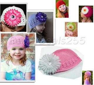 Toddler Baby Crochet Handmade Beanie Hat Cap Baby Pink