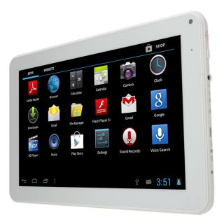 9" Cortex A8 Android 4 0 5 Point Capacitive 8GB Dual Camera WiFi Tablet PC White