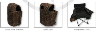 Killzone 1 Man Chair Blind Hunting Blind with Zero Detect Camo 