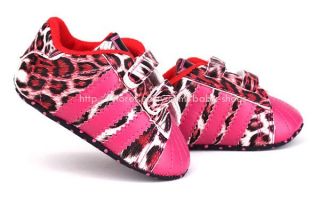 Baby Girl Shoes Leopard Sport Crib Shoes Walking Sneakers Newborn to 18 Months