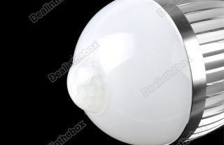 5 8M E27 85 260V 5W 450LM LED Infrared Motion Sensor White Light Bulb Lamp Good