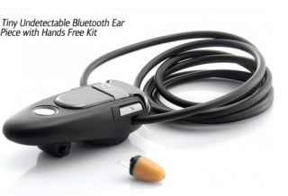 Undetectable Micro Bluetooth Earpiece with Hands Free Kit Mini Spy Gadget