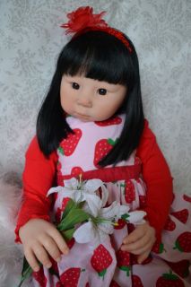 Reborn Asian Toddler Baby Girl Ching LAN Was Mei Ling by Adrie Stoete Chinese