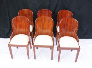 Art Deco Dining Set Rosewood Table and Chair Suite