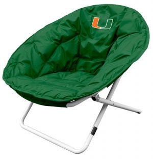Miami Hurricanes NCAA Adult Round Folding Sphere Chair Lounger