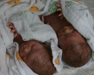 Reborn Micro Preemie Twins Bean Sprout Laura Lee Eagles Babies Lil' Beans Doll