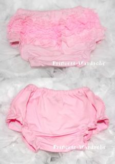 Baby Light Pink Lace Panties Bloomers for Skirt 6M 3Y