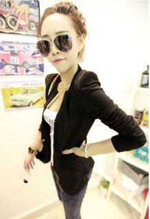 New Womens Korea Fashion Metal Collar Slim Shrug Blazer Coat 5 Colors E604