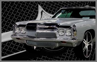 1972 Chevy Caprice Chevy Impala Chrome Mesh Grille Grill Old School 2 Piece