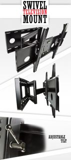 Swivel Arm 32 37 42 46 50 52 60" LCD LED Plasma TV Wall Mount Full Motion Tilt