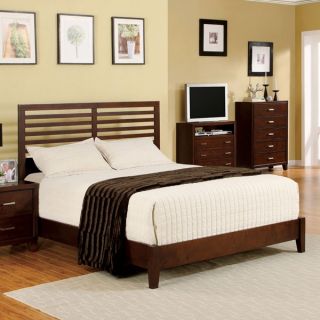 Enrico II Brown Cherry Finish Bed Frame