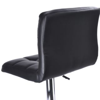 2 Bar Stools PU Leather Barstools Chairs Adjustable Counter Swivel Pub Style