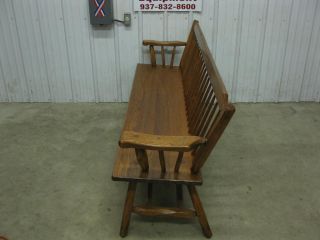 70" Wood Heavy Duty Waiting Area Restaurant Coffee Shop Diner Bench Chair