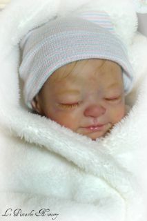 Reborn Fake Baby Boy Preemie Doll Crystal Sculpt Denise Pratt Now Barron LPN