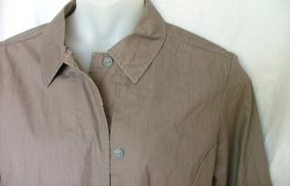 Calvin Klein Green Waxed Cotton Jacket Womens Size XL Trench Coat
