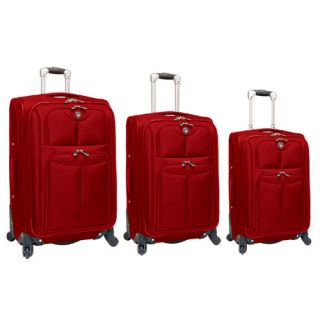 travelers club quattro 3 piece expandable spinner luggage