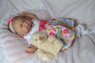 PJs ♥♥ Cutie Pie ♥♥ Molly Marie ♥♥ Sleeping Reborn Baby Girl OOAK ♥♥ Now Rose ♥♥