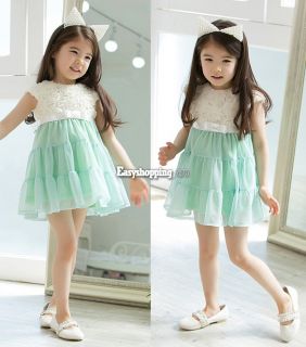 Kids Toddlers Dress Girls Tutu Skirts Cotton Princess Dress Size 2 9 Years