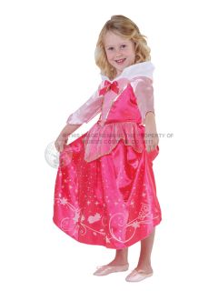 Child Disney Sleeping Beauty Fancy Dress Costume Book Week Princess Aurora Kids