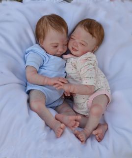 Adorable Reborn Twin Preemies "Emma and Ethan" by Jessica Schenk