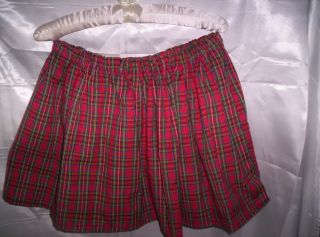 Adult Sissy Womens Mens Crossdresser Sexy School Girl Mini Skirt Red Plaid