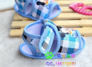 Baby Infant Boy Girl Cotton Mickey Mouse Summer Sandal First Slippers Shoes