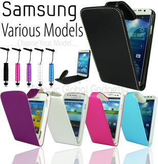 New Flip PU Leather Case Cover Pouch for Samsung Mobile Phones