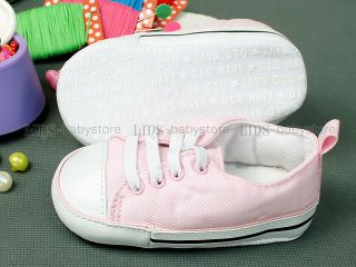 New Toddler Baby Girl Classic Pink Tennis Shoes 6 12 Months A798
