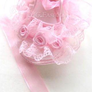 Infant Baby Kids Rose Flower Leopard Anti Slip Shoes for Girls Toddler 11 13cm