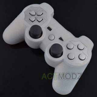 X2 New Clear Silicone Soft Case Cover Skin for PS3 Wireless Controller 10 Colors