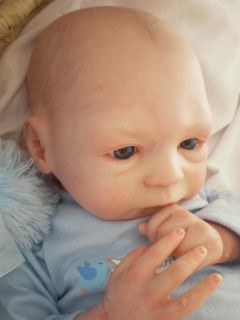 Reborn Newborn Baby 'William' Jase by Olga Auer Baby Art by Alicia Toner