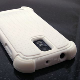 White Xshield Dual Layer Case Samsung Galaxy S2 Hercules T989 T Mobile