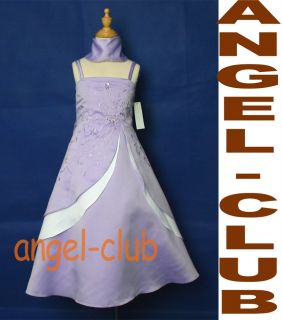 M6339 Colors Bridesmaid Pageant Flower Girl Satin Dress Sz 4 18