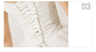 Sexy Boat Neck Backless Bandage Sash Tiered Bridal Gowns Wedding Dress Gloves