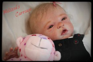 Reborn Baby Girl Elodie by Evelina Wosnjuk Very Real Looking Super Cute