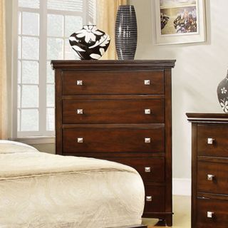 Dunhill Transitional Style Brown Cherry Finish Bedroom Chest