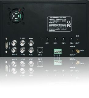 Hawkeye H 264 500GB DVR 4 Camera CCTV Security System LCD Monitor Home DIY Kit