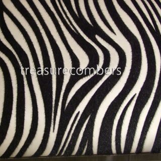 Paris Chic Zebra Black Black White Print Bench Stool