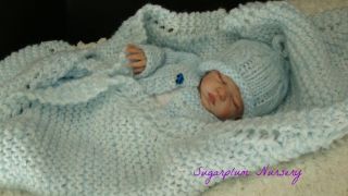 Sugarplum Nursery Lifelike Reborn Baby Boy Doll by Liz Campbell Ltd Ed No Resv