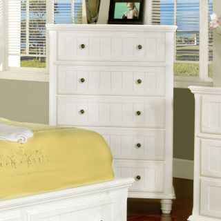 Willow Creek Solid Wood White Finish Bedroom Chest