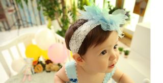 New Headband Hairband Soft Headband Newborn Baby Girl Christening Wedding Wear
