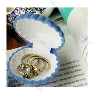 New Special Shell Shape Jewelry Case Unique Ring Gift Box