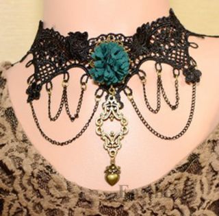 Hot Vintage Victoria Lace Collar Necklace Gothic Choker Necklace Handmade